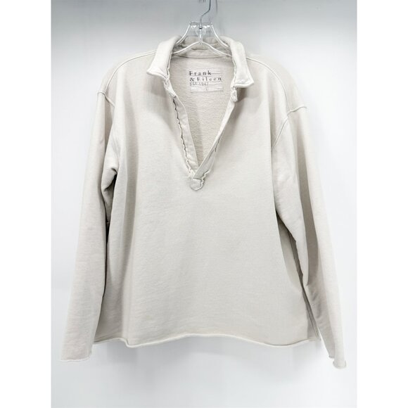 Frank & Eileen Triple Fleece Patrick popover henley - ivory L - Picture 2 of 11